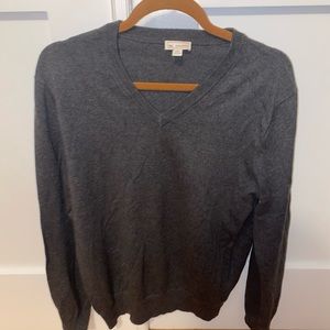 Grey Vneck Sweater